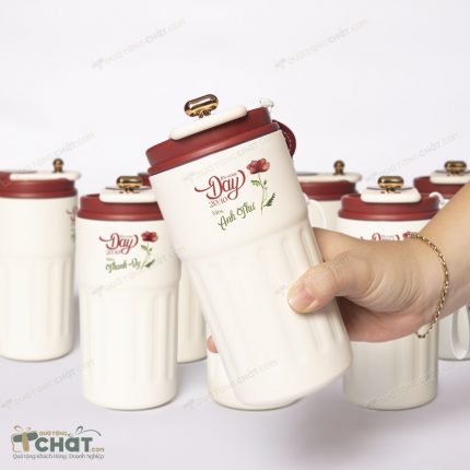 Quà tặng ly giữ nhiệt 410ml có cảm ứng nhiệt độ