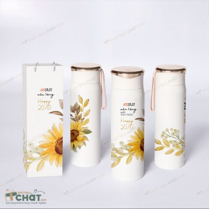 Quà tặng ly giữ nhiệt nắp tráng gương cao cấp QLN007